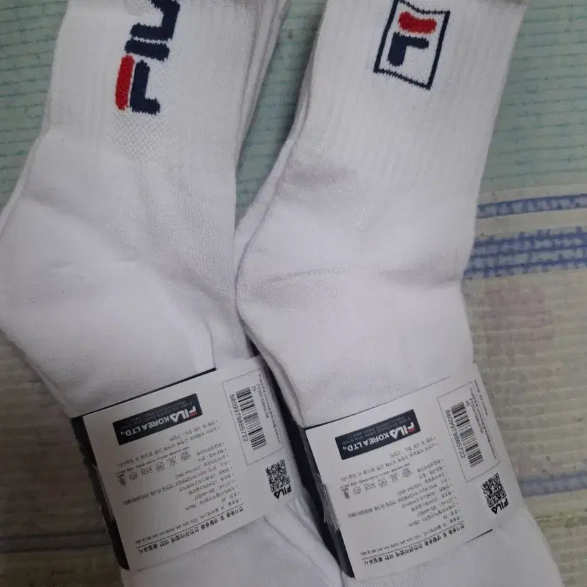 [BUNJANG] Fila Mid-Calf Socks Pack (8 Pairs) / 필라 양말