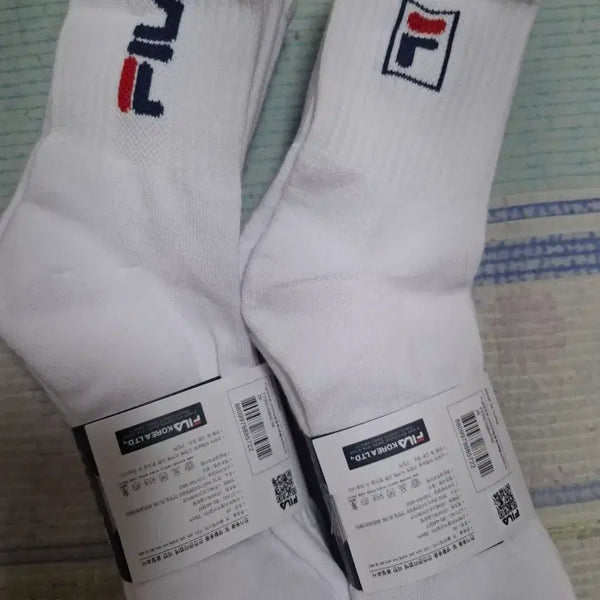 [BUNJANG] Fila Mid-Calf Socks Pack (8 Pairs) / 필라 양말