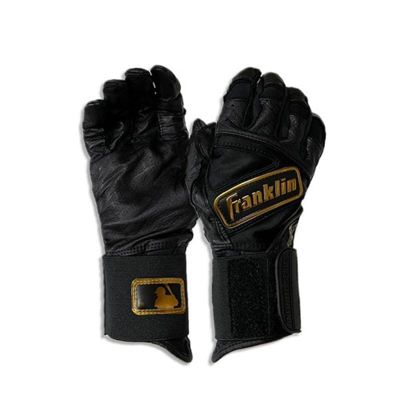 [BUNJANG] Franklin Powerstrap Infinite Series Batting Gloves - Black/Gold (S) / 프랭클린 배팅장갑 파워스트랩 손목보호 INFINITE SERIES: 블랙/골드 (20445) S