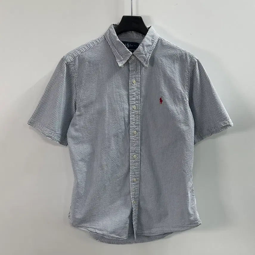 [BUNJANG] Polo Ralph Lauren Striped Seersucker Shirt / 폴로 랄프로렌 스트라이프 시어서커 셔츠 (on.1867)