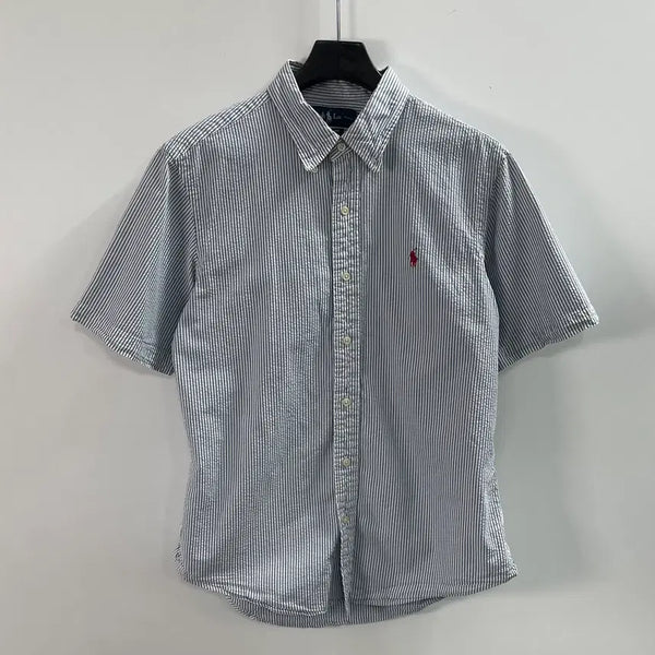 [BUNJANG] Polo Ralph Lauren Striped Seersucker Shirt / 폴로 랄프로렌 스트라이프 시어서커 셔츠 (on.1867)