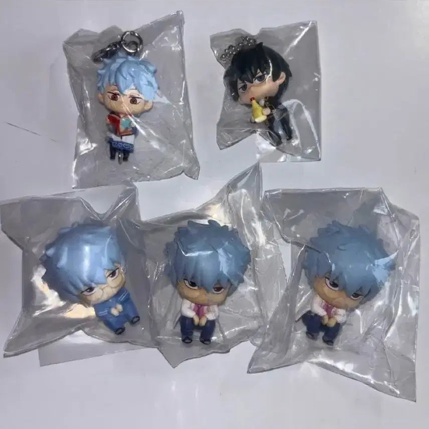 [BUNJANG] Gintama Gintoki & Hijikata 5-Piece Set (Machiboke, Mejirushi, Gacha) / 2주 내 출고/은혼) 긴토키,히지카타 마치보케,메지루시,가챠 5종 세트