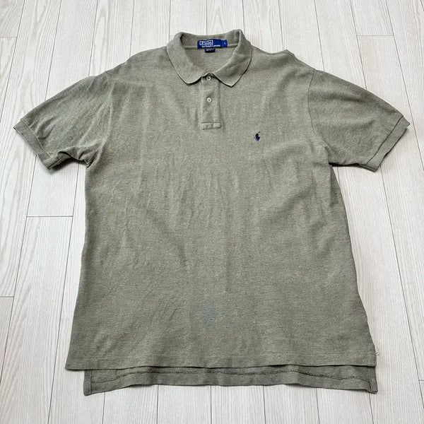 [BUNJANG] Polo Ralph Lauren Khaki Short Sleeve Polo Shirt L / 폴로 랄프로렌 카키 반팔 카라티 L