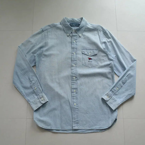 [BUNJANG] Polo Ralph Lauren RLYC Chambray Denim Shirt / [L] 폴로 랄프로렌 RLYC 요트클럽 샴브레이 데님 셔츠