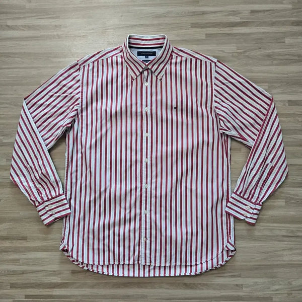 [BUNJANG] Tommy Hilfiger Striped Shirt Size 105 / 105) 타미힐피거 스트라이프 셔츠