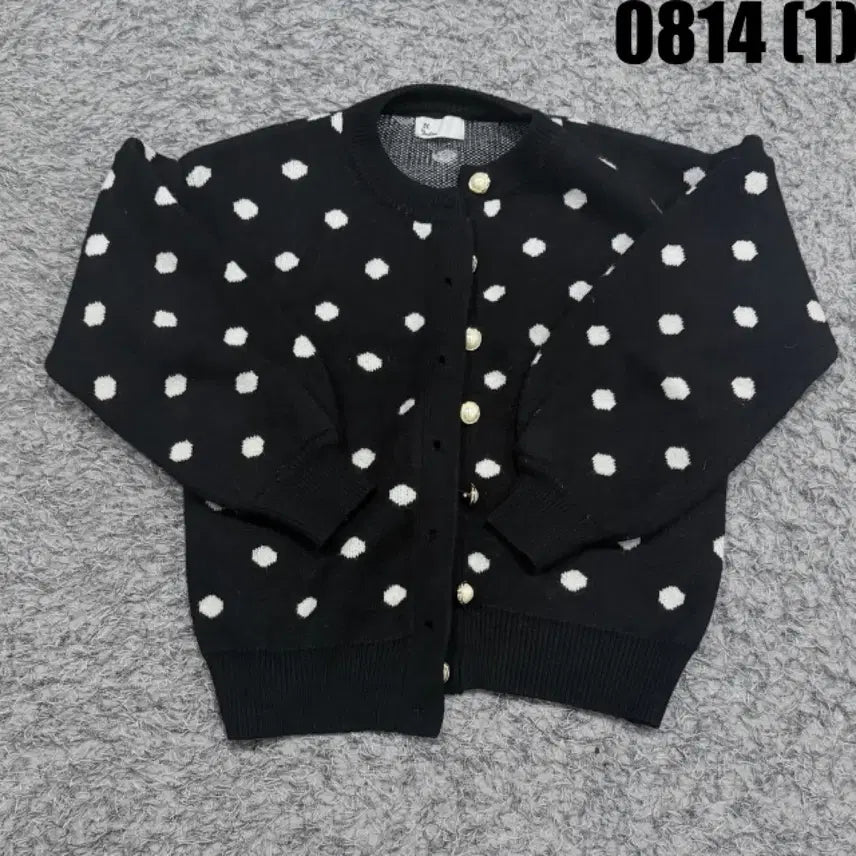 [BUNJANG] Black Dot Cardigan / 검정색 도트 가디건