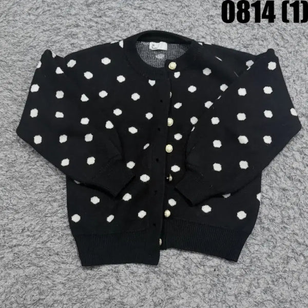 [BUNJANG] Black Dot Cardigan / 검정색 도트 가디건