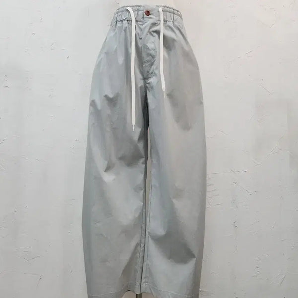 [BUNJANG] Light Gray Wide Fit Training Pants / 와이드 팬츠 라이트그레이