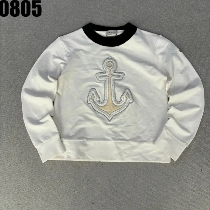 [BUNJANG] Moncler Anchor Sweatshirt White XS / 몽클레어 앵커 맨투맨 화이트 XS