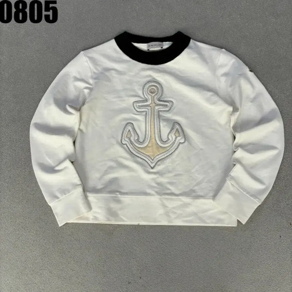 [BUNJANG] Moncler Anchor Sweatshirt White XS / 몽클레어 앵커 맨투맨 화이트 XS
