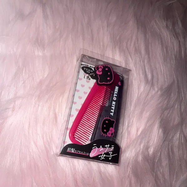 [BUNJANG] Hello Kitty Folding Comb with Charm / 키티 접이식 빗 + 참