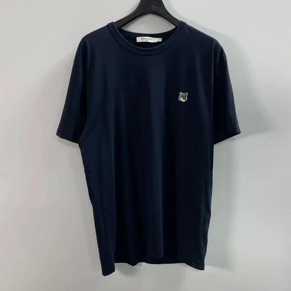 [BUNJANG] Maison Kitsuné Fox Head Navy T-shirt / 메종키츠네 폭스헤드 네이비 반팔티 (on.1871)
