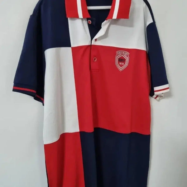 [BUNJANG] Greenjoy 1976 Color-Blocked Collar Short-Sleeve T-Shirt / 그린조이 1976 배색 카라 반팔 티셔츠95