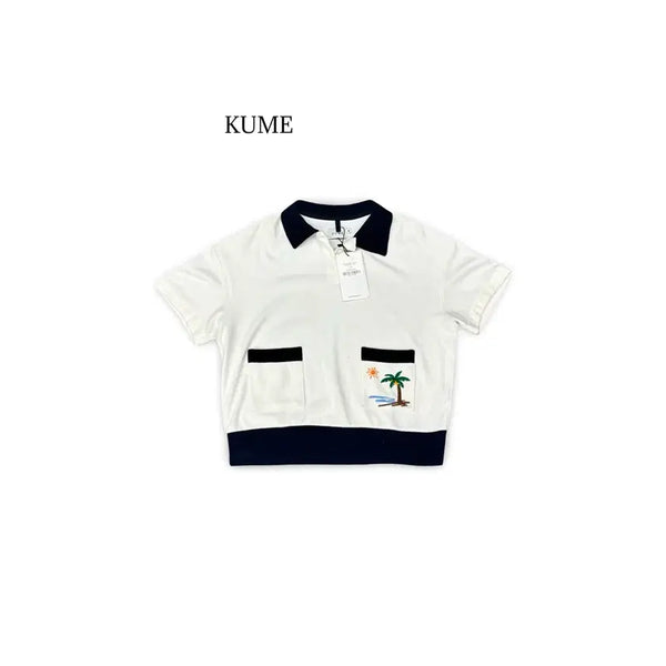 [BUNJANG] Kume Kara Short Sleeve T-shirt / (100) 쿠메 카라 반팔