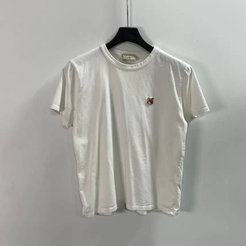 [BUNJANG] Maison Kitsuné Women's Fox Head White T-Shirt / 메종키츠네 우먼스 폭스헤드 화이트 반팔티 (on.1872)