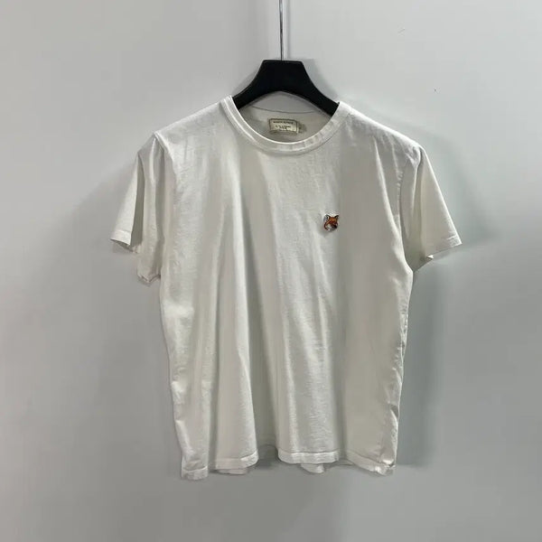 [BUNJANG] Maison Kitsuné Women's Fox Head White T-Shirt / 메종키츠네 우먼스 폭스헤드 화이트 반팔티 (on.1872)