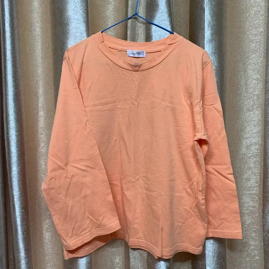 [BUNJANG] Peach Tone 8-Part Sleeve T-Shirt / 피치톤 티셔츠 8부티셔츠