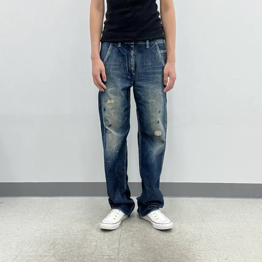 [BUNJANG] Arte Povera Vintage Washed Denim Pants M / Arte povera 빈티지 워싱 데님 팬츠 M