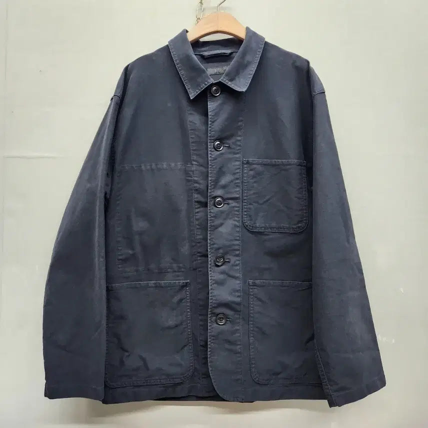 [BUNJANG] Uniqlo Navy Cotton Work Jacket M(L) / 유니클로 네이비 코튼 워크 자켓 M(L)