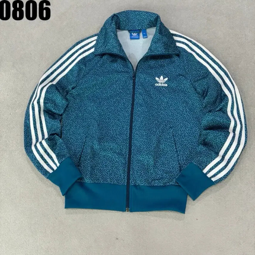 [BUNJANG] Adidas Green Pattern Track Top Jumper Size 95 / 아디다스 트랙탑 점퍼 그린 패턴 95