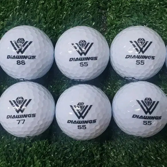 [BUNJANG] High Repulsion Diamond Wings M5 White Golf Balls (10 Balls) / 고반발 다이아윙스