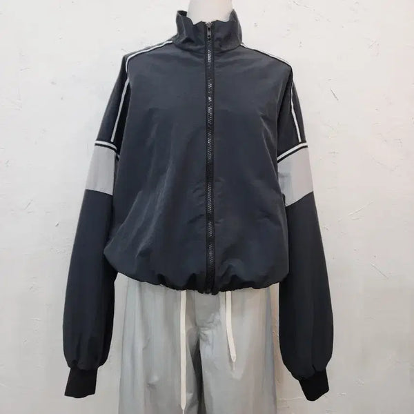 [BUNJANG] Melange Grey Sport Street Track Top Jacket / 스포츠 스트릿 트랙 탑 자켓 멜란지 그레이