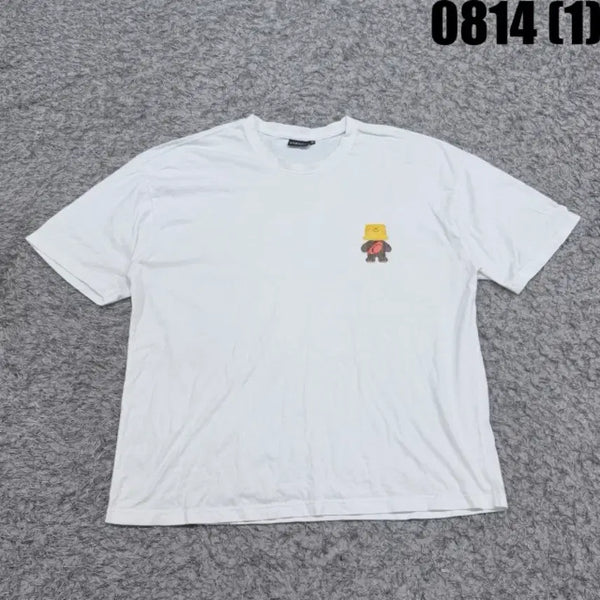 [BUNJANG] VIXXIA Character Print White T-Shirt / VIXXIA 티셔츠 캐릭터 화이트