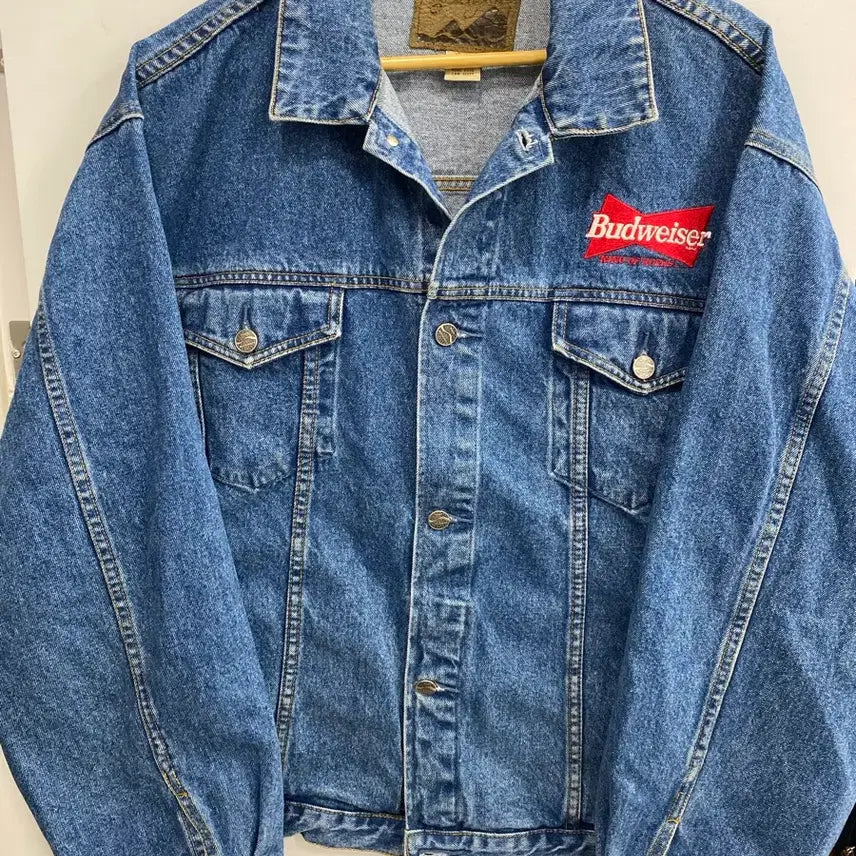 [BUNJANG] 90s Vintage Budweiser Rodeo Embroidered Denim Jacket / [2~3XL/유일매물] 90s 빈티지 버드와이저 로데오 자수 청자켓