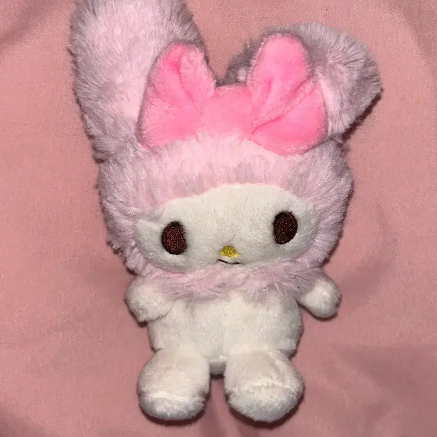 [BUNJANG] Fluffy My Melody Mascot Keyring Plush / 복슬복슬 마이멜로디 마스코트 키링 인형