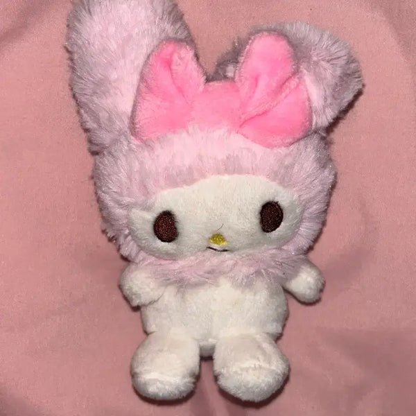 [BUNJANG] Fluffy My Melody Mascot Keyring Plush / 복슬복슬 마이멜로디 마스코트 키링 인형