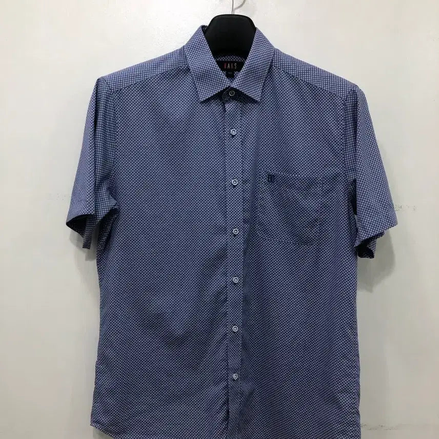 [BUNJANG] Daks Pattern Shirt Blue / 닥스 패턴 셔츠 블루