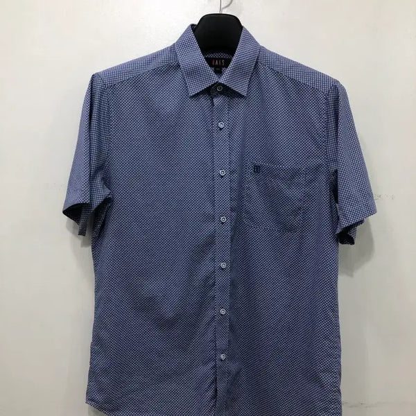 [BUNJANG] Daks Pattern Shirt Blue / 닥스 패턴 셔츠 블루