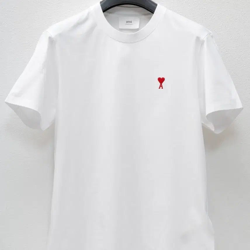 [BUNJANG] AMI Paris Small Heart Short Sleeve T-shirt White XL / 아미 스몰하트 반팔티 화이트 XL     BFUTS001