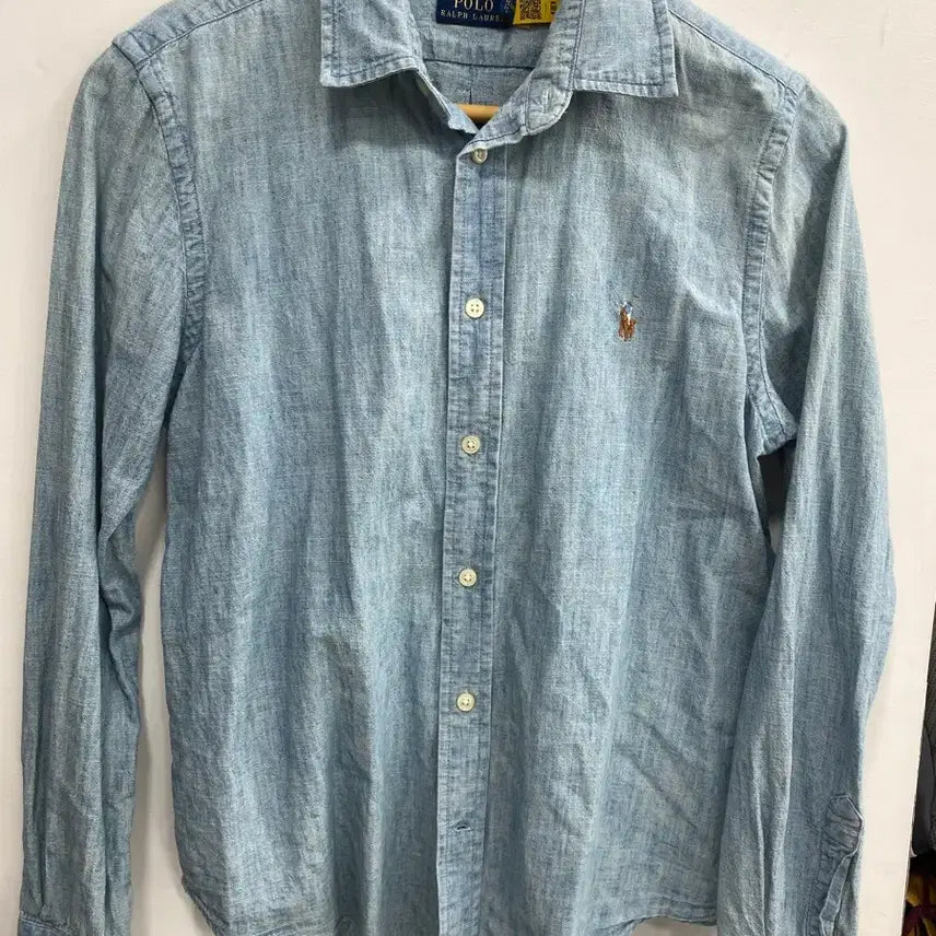 [BUNJANG] Polo Ralph Lauren Women's Chambray Shirt (New Model) / [여성M/qr정품인증] 폴로 랄프로렌 우먼스 신형 샴브레이 셔츠