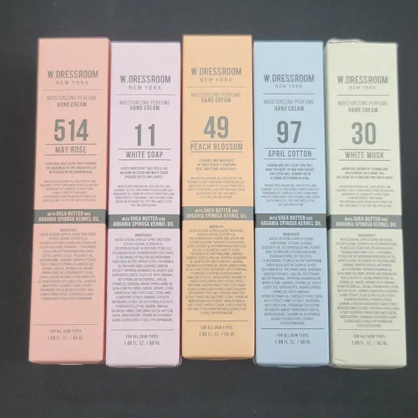 [BUNJANG] W.Dressroom Perfume Hand Cream Set (5 Types, 50ml, Sealed) / [미개봉] 더블유드레스룸 퍼퓸 핸드크림 50ml 5종 판매합니다