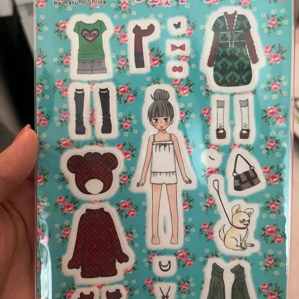 [BUNJANG] Sawako Changeable Clothes Sticker Set / 너에게 닿기를 사와코 옷 갈아입히기 스티커