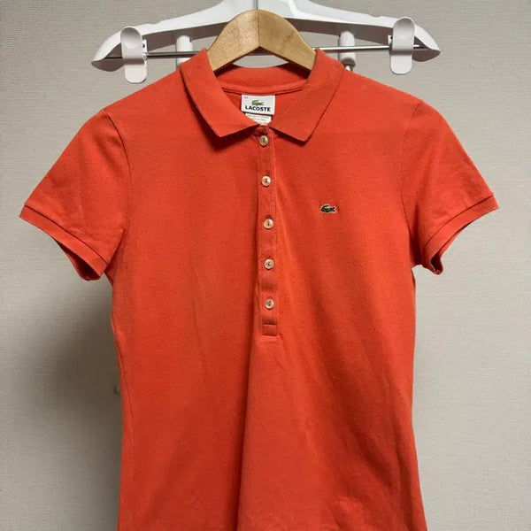 [BUNJANG] Lacoste Women's Short Sleeve Polo Shirt Size 42 / 라코스테 여성 반팔 카라티 42사이즈
