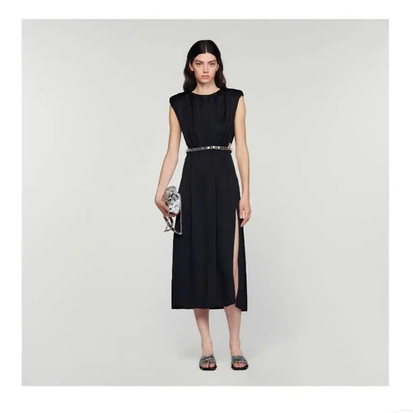 [BUNJANG] Sandro Beaded Strap Sleeveless Dress Size 1 / 산드로 Sandro 비즈 스트랩 슬리브리스 드레스 1사이즈