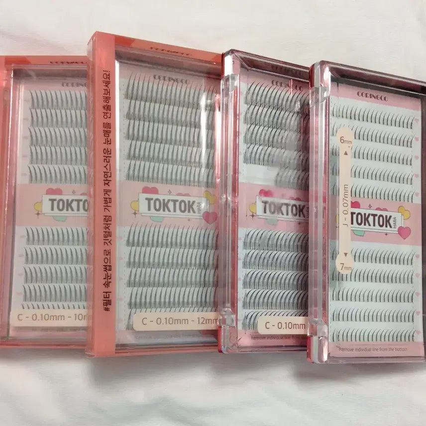 [BUNJANG] Corineko Tok Tok Hara Individual Lashes Bundle Set / 개별가능)일괄가격)코링코 톡톡하라 가닥 속눈썹 일괄 판매합니다!