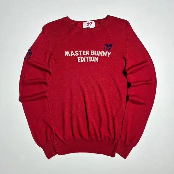 [BUNJANG] Master Bunny Edition Embroidered Logo Cashmere Knit Size 2 / 마스터바니에디션 자수 로고 골프 캐시미어 니트 ON1008