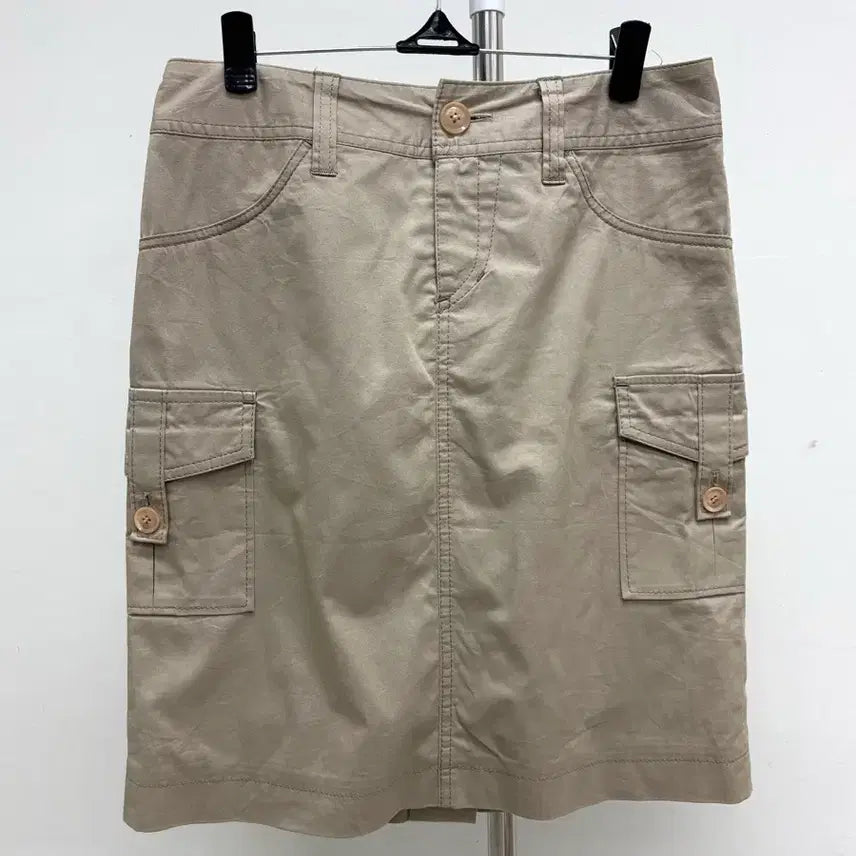 [BUNJANG] La Chambre d'Ine Beige Cargo Midi Skirt / 일본빈티지 베이지 카고 미디 스커트 치마 y2k