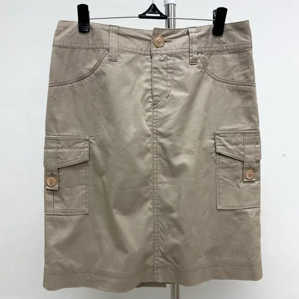 [BUNJANG] La Chambre d'Ine Beige Cargo Midi Skirt / 일본빈티지 베이지 카고 미디 스커트 치마 y2k