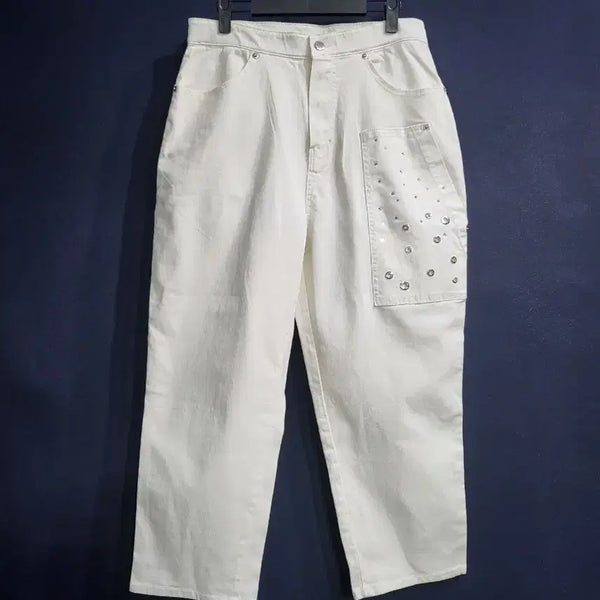 [BUNJANG] Lee Sang Bong Span Cotton Pants / 이상봉 스판면 팬츠