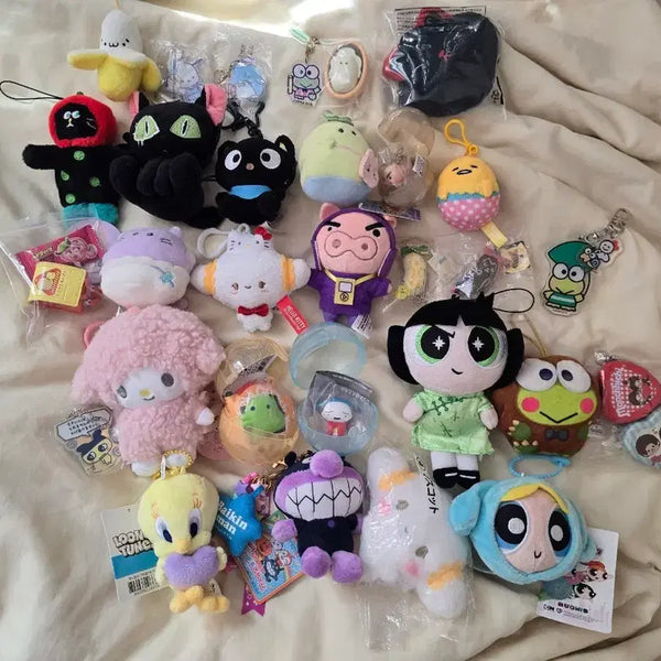 [BUNJANG] Character Keychain and Figure Bundle Set / 일괄 캐릭터 인형키링 및 피규어