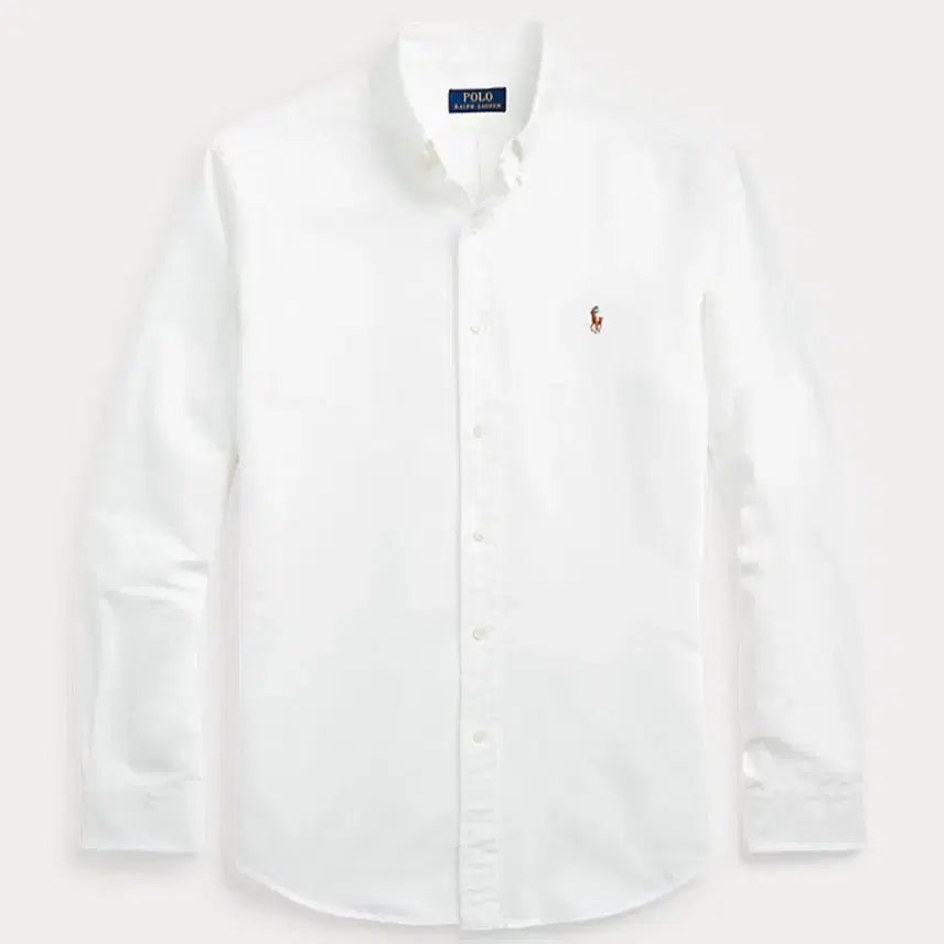 [BUNJANG] Polo Ralph Lauren Oxford Shirt White L / [정품 새상품, 커스텀슬림핏 L] 폴로 랄프로렌 옥스포드 셔츠 화이트