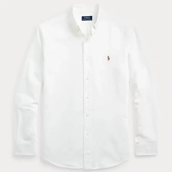 [BUNJANG] Polo Ralph Lauren Oxford Shirt White L / [정품 새상품, 커스텀슬림핏 L] 폴로 랄프로렌 옥스포드 셔츠 화이트