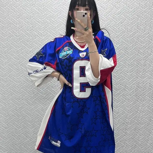 [BUNJANG] Reebok NFL Romo Shooting Star Rugby Uniform Jersey T-Shirt Size 115 / 리복 NFL 로모 슈팅스타 빅사이즈 럭비 유니폼 져지 반팔티 115 C13898