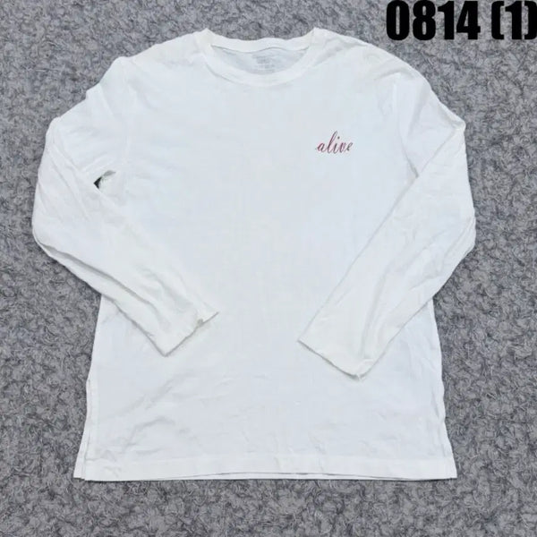 [BUNJANG] Alive White Long Sleeve T-Shirt / 화이트 긴팔 티셔츠 (alive)