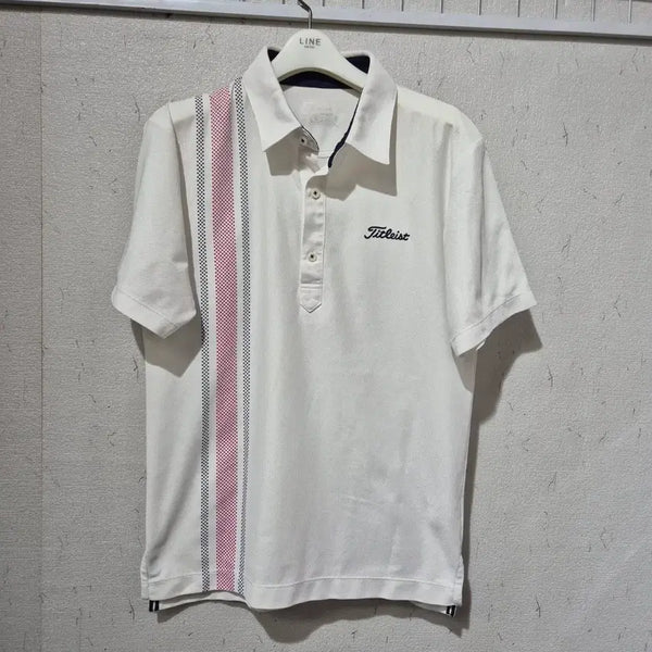 [BUNJANG] Titleist White Short Sleeve Polo Shirt / 타이틀리스트 흰색 반팔 카라티