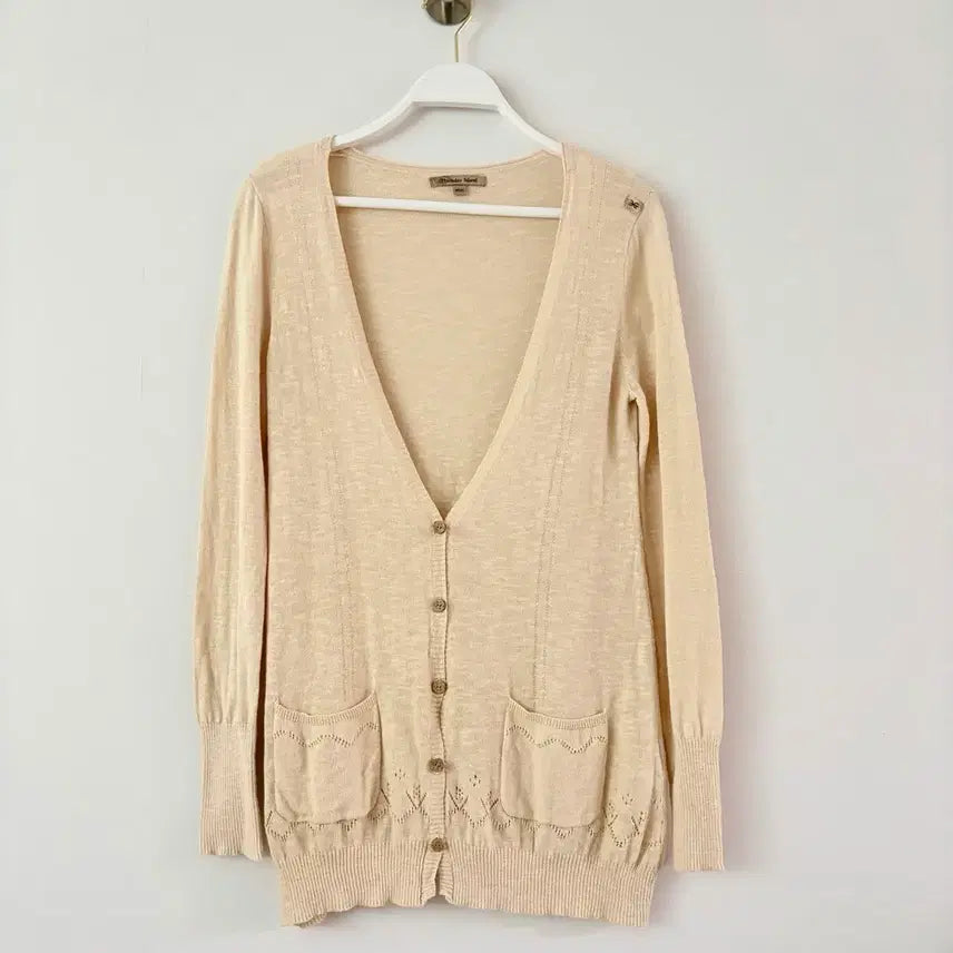 [BUNJANG] Thursday Island Beige Knit Cardigan / Thursday Island 베이지 니트 가디건